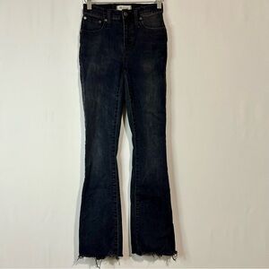 Madewell Women’s Cami Demi-Boot Jeans Berkeley Black Chewed Hem Edition 23 T EUC